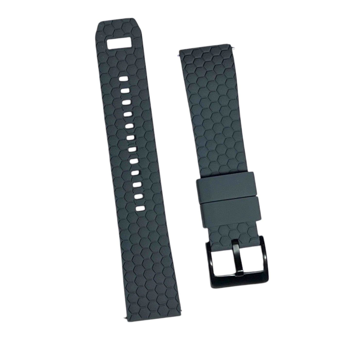 Grey Top Black Bottom Honeycomb Watch Band