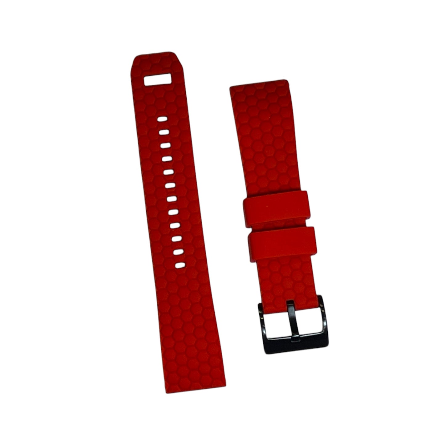 Red Top Black Bottom Honeycomb Watch Band