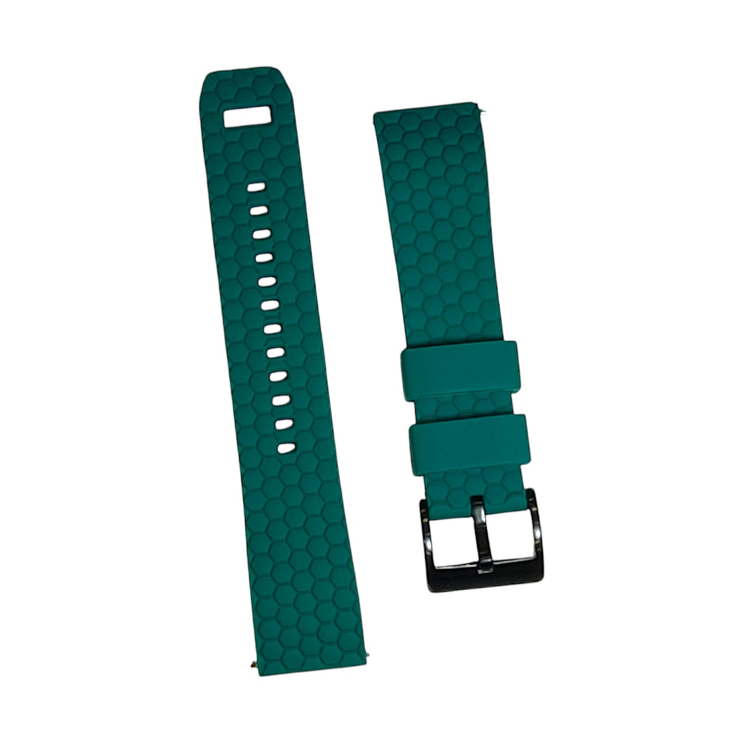 Green Top Black Bottom Honeycomb Watch Band