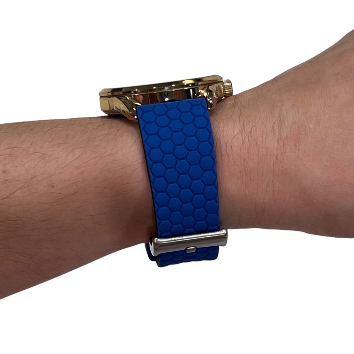 Blue Top Black Bottom Honeycomb Watch Band