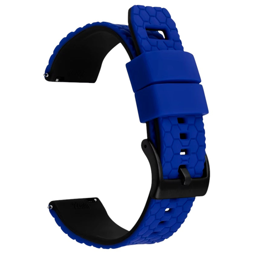 Blue Top Black Bottom Honeycomb Watch Band