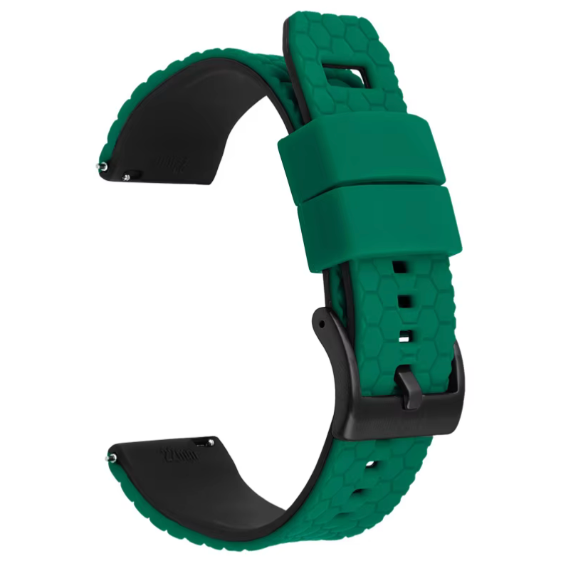 Green Top Black Bottom Honeycomb Watch Band