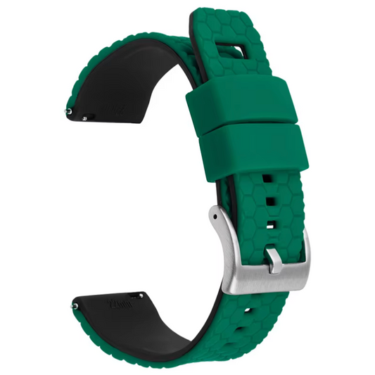 Green Top Black Bottom Honeycomb Watch Band